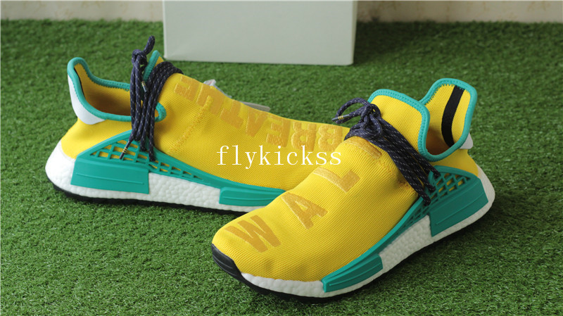 Pharrell x Adidas NMD Human Race Yellow Breathe Walk